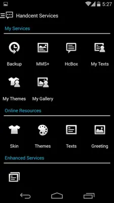 Handcent SMS Skin(Darkness) android App screenshot 2